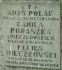 Grave of Ada Polak, Kamila Poraszka, maiden Mieczkowski and Feiks Mieczkowski died 1932